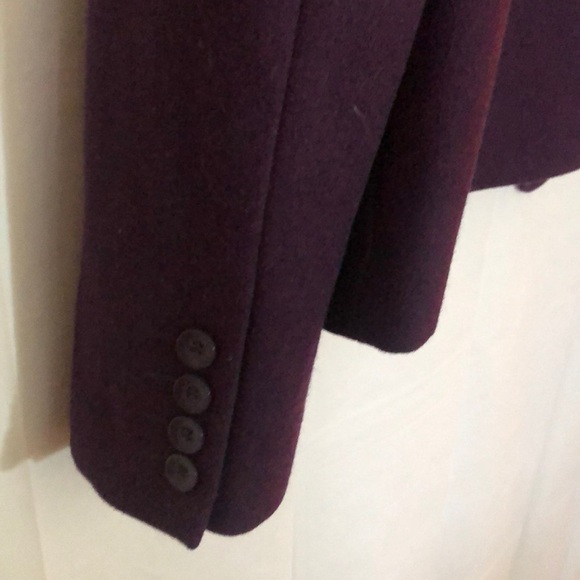 -Women’s Kenar wool blend coat purple Size Large - Picture 6 of 8